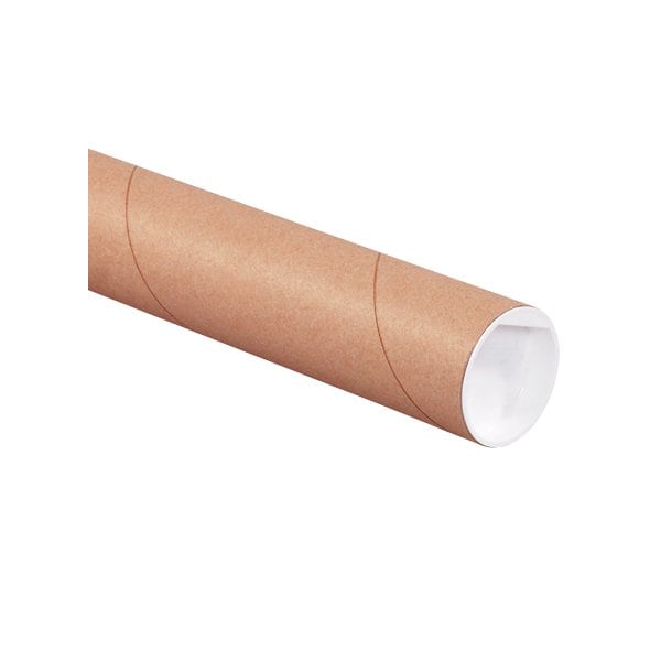 Bsc Preferred 2 x 18'' Kraft Tubes with Caps, 6PK P2018KRP6 - main